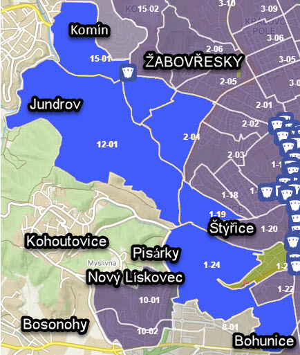 Přidružené zóny s oprávněním k Jundrovu